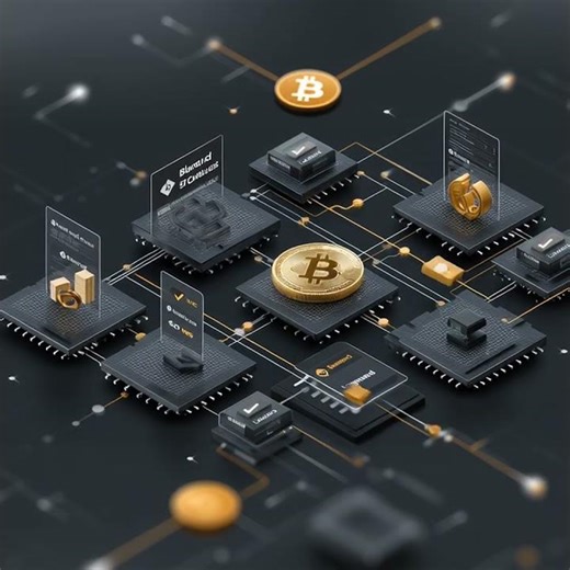 Digital Blockchain Circuit | Futuristic Crypto Video Background | #videobackground v1