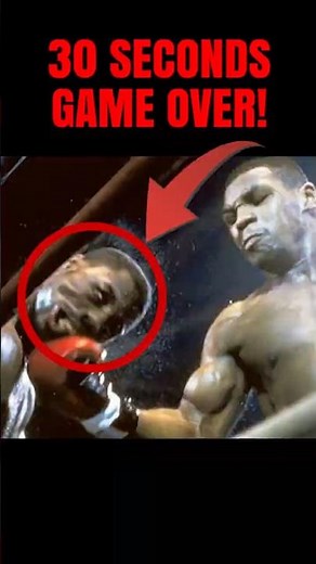 Tyson vs Frazier 1986 | Fastest Knockout Ever! (30 Seconds of Destruction) #boxing #shorts