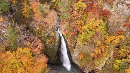 Aomori waterfalls glisten in fall colors | NHK WORLD-JAPAN News