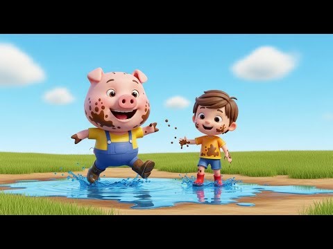 Jumping Up and Down in a Puddle | Fun Nursery Rhyme for Kids | USA Kids Songs