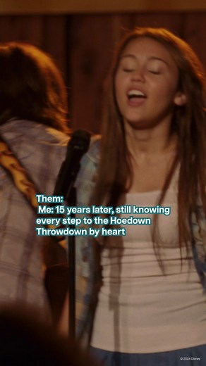This dance hasn't left our memory in 15 years. 🎥: #HannahMontanaTheMovie, streaming on #DisneyPlus