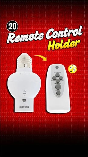 wireless remote control e27 bulb socket 5-10m holder #gadgets