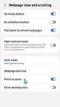 How To Customize Webpage View and Scrolling in Samsung Internet #smartphone #androidphone #how