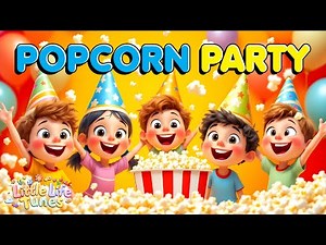 Popcorn Party 🍿| Movement Song for Kids | Toddler Sing-Along Song