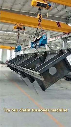 How do you flip workpieces in your factory?Comment below!#machine #steel #rotator #structure #flip