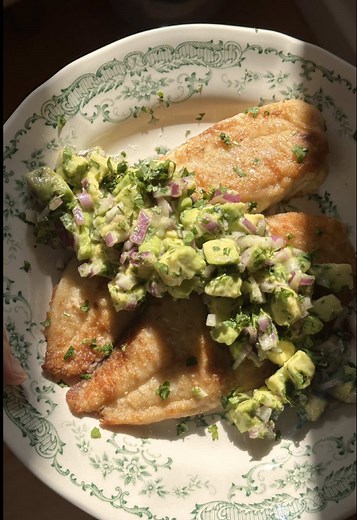 Delicious Pan-Fried Tilapia with Avocado Salsa Recipe