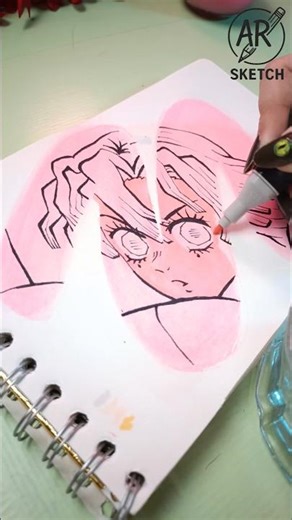 🌸 Dibujo Personajes sobre la mancha #mitsuri #kimetsunoyaiba #drawing #fanart #demonslayer #dibujo