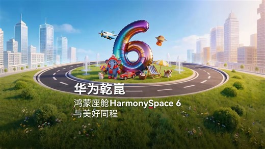 全新一代鸿蒙座舱HarmonySpace 6，与美好同程