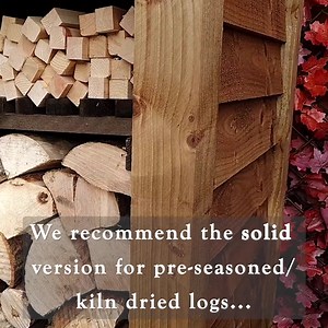 Outdoor Wooden Firewood Log Store: 4ft Tall X 7ft Wide - Normanton - Reversed Roof With Doors - Etsy UK