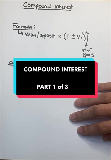 COMPOUND INTEREST - PART 1 of 3 #math #mathtutor #mathtutoring #groupsession #algebra #mathmadeeasy #mathaintmathing #gcsemath #mathisfun #geometry #statistics #number #mathtips #examsuccess #watsontutors #mathteacher #mathhack #examtips