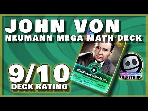 John Von Neumann Mega Math League Deck - Cards Universe & Everything