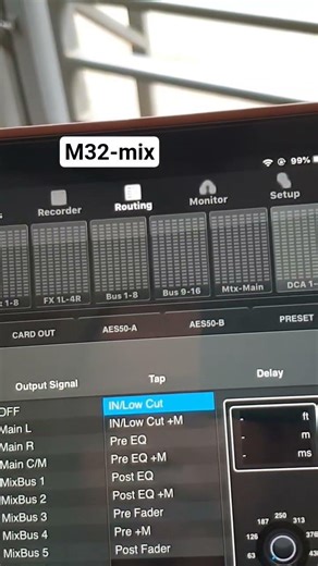 using iphone ipod M32-mix