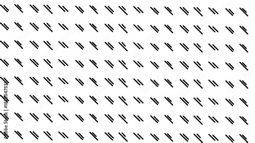 A mass consisting of double diagonal lines moves horizontally.
