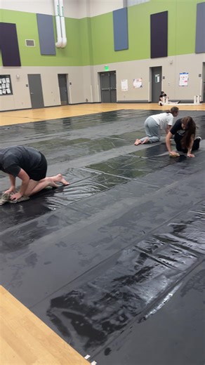 Cleaning Our Temporary Floor: A Winterguard Insight
