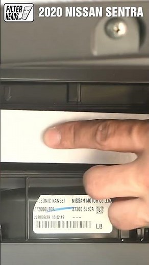 2020 - 2022 Nissan Sentra Cabin Air Filter Install AQ1290