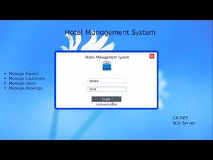 Hotel Management System Using C#.Net