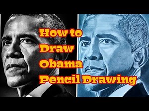Barack Obama pencil drawing easy step by step|for beginners