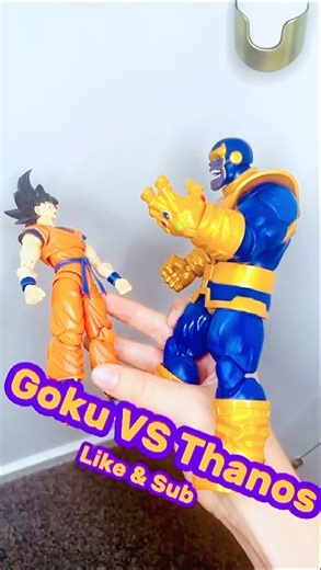 Goku VS Thanos #goku #vs #thanos #battleroyale #tournament #anime #posing #actionfigures #shf