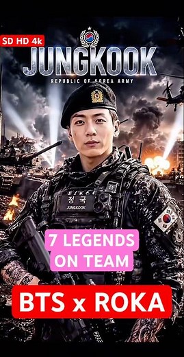 BTS Military Era 🇰🇷 | 7 Legends of the Republic of Korea Army #BTS #ARMY #ROKA