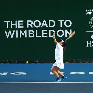 The Road to Wimbledon is in Hong Kong for the first time 🇭🇰 Meet Kelly, who's trying to qualify for the Finals event at Wimbledon this summer. She's 13, has been playing for six years, and hopes to be a professional player like Serena Williams... | Wimbledon