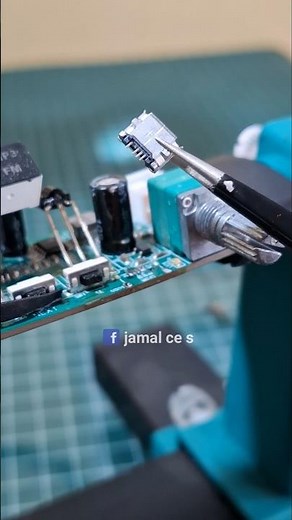 The tricky job of installing a micro USB charger port #soldering #chargerPort #microUsb #diy