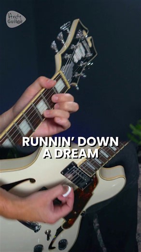 Quick tutorial for Running Down A Dream by Tom Petty - a great beginner electric guitar song to learn! | Andy Guitar