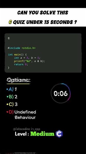 Most beginners get this C operator question wrong… ⚡💻