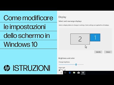 Come modificare le impostazioni dello schermo in Windows 10 | HP Support