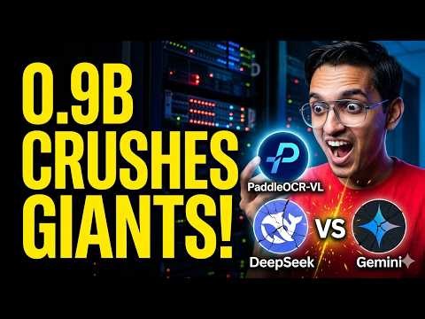 This Tiny 0.9B Model Destroys DeepSeek & Gemini! | PaddleOCR-VL Tutorial