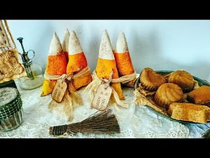 Fall Craft: Primitive Style Candy Corn - Create for gifts or to sell