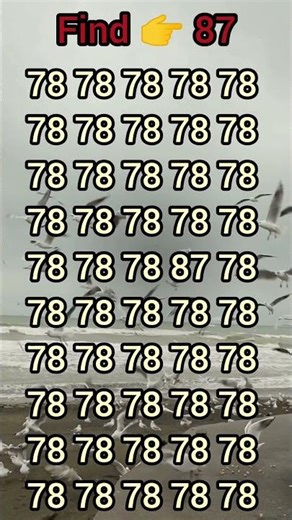 Only 1% Can Spot the 87 👀 | Viral Brain Puzzle #youtubeshorts #shorts #maths
