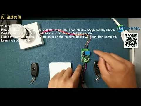 GERMA AC 250V 110V 220V 1CH 433Mhz Universal Wireless Remote Control Switch Relay Module Receiver