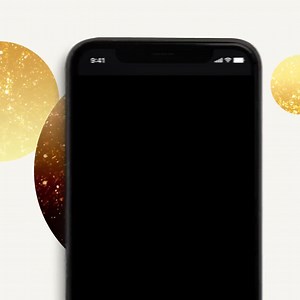 Animated Gold Glitter Party E-invite Template (SMS Invitation) - Etsy