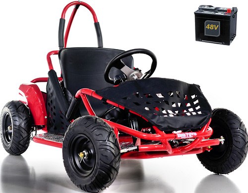 48v Baja Electric Go-Kart w/ Big Motor - Red