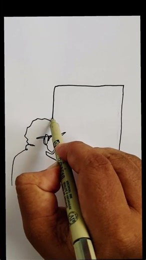 happy world art day 🎨🎨🎨 ONE LINE ART 13 THE SKETCH TREE STUDIO 🌳🌳🌳#art#worldartday #short #artist