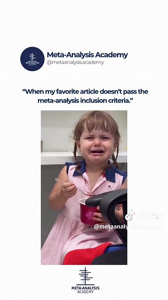 Welcome to evidence-based heartbreak. But here’s the real lesson: 🔍 A researcher’s job isn’t to “fit in” the study you like — it’s to protect the validity of the evidence. If a paper doesn’t meet criteria, it usually means one of three things: 1️⃣ High risk of bias → it could distort the pooled effect. 2️⃣ Different population/intervention → weakens comparability. 3️⃣ Incompatible outcomes → makes proper synthesis impossible. And that teaches something important: 👉🏻 A meta-analysis is powerfu