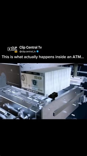 Clip.Central Tv on Instagram: "Follow @clip.central_tv for more viral engineering & how-things-work clips ⚙️ An ATM may look simple from the outside, but inside it’s a tightly controlled machine built for speed, accuracy, and security. When you enter your PIN, the ATM doesn’t store your information — it encrypts the data and sends it to your bank’s server for verification. Once approved, internal sensors scan each bill for size, thickness, wear, and authenticity before dispensing cash. Bills are