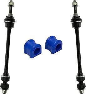 TRQ Front Suspension Kit Sway Bar Bushing Set Sway Bar Stabilizer Link Compatible with 2002-2005 Dodge Ram 1500