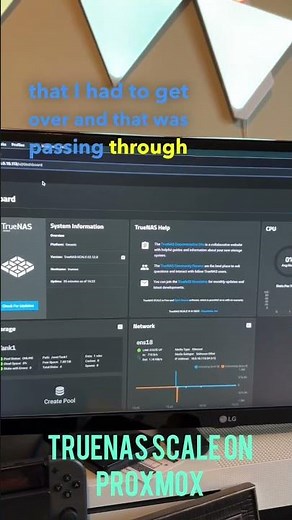 Installed TrueNAS on my Proxmox server #truenas #proxmox