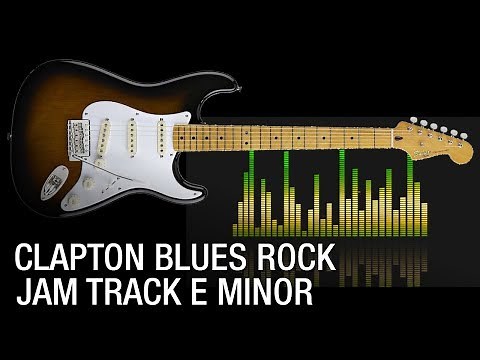 Clapton Blues Rock Guitar Backing Track (E Minor) ☮