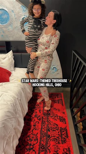 Megan Rivers on Instagram: "We stayed in a Star Wars–themed treehouse at @hhtreehouseresort and it was SUCH a fun escape ✨🌲 Photos are great and I shared those already, but I wanted to share a few videos because they really show just how cool this place is — the details, the vibe, all of it!! 🌲🌌 Not a Star Wars fan? No worries — they have eight uniquely themed treehouses to choose from, including Harry Potter, Pokémon, Aspen, Time Machine, Hygge, Country Club, and more. Truly something for ev