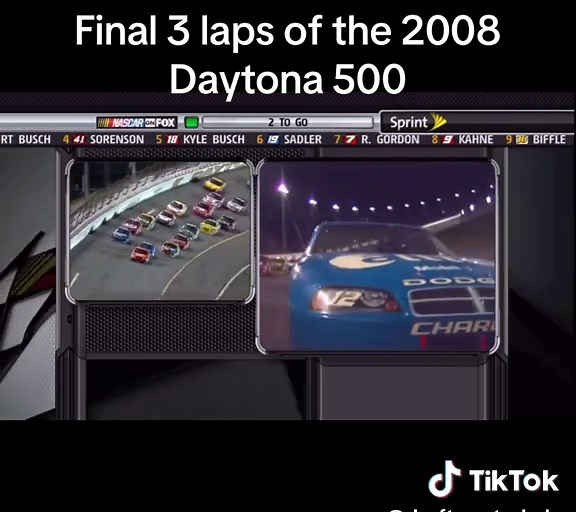 Exciting Final 3 Laps of the 2008 Daytona 500
