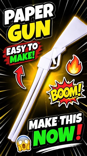 how to make paper gun easy #homemadepapercraft #diy #papercraft