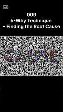 009 5 Why Technique – Finding the Root Cause