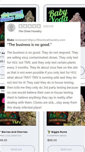 The Clone Foundry reviews from Google
