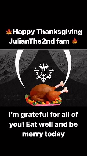 I’m grateful for all of you, seriously, the messages, likes, comments, shares, your business and camaraderie. You’re my Instagram fam, and I appreciate every one of you! Have a great holiday! | Julian The 2nd Jewelry