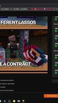 HOW TO GET the Mob Lassos MOD for MINECRAFT