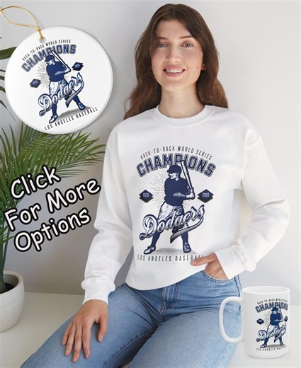 Los Angeles World Series Dodgers Apparel, We'll Be Coming '26, Mlb Game Day Sweatshirt, Back to Back Champs La Baseball Fan, Dad Birthday - Etsy