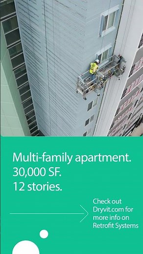 Fedderlite M Retrofit in Downtown Denver | Apartment Building Facade Restoration with Dryvit Panels