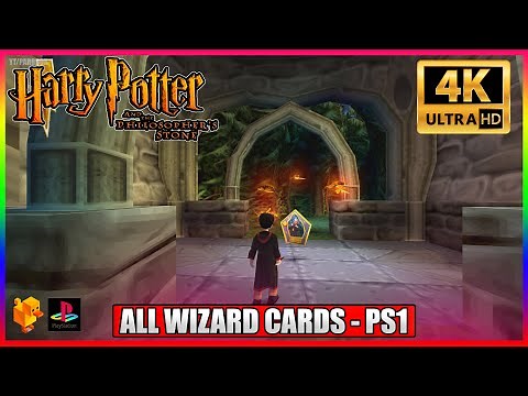 Harry Potter: Philosophers Stone PS1 | ALL 18 Wizard Card Locations